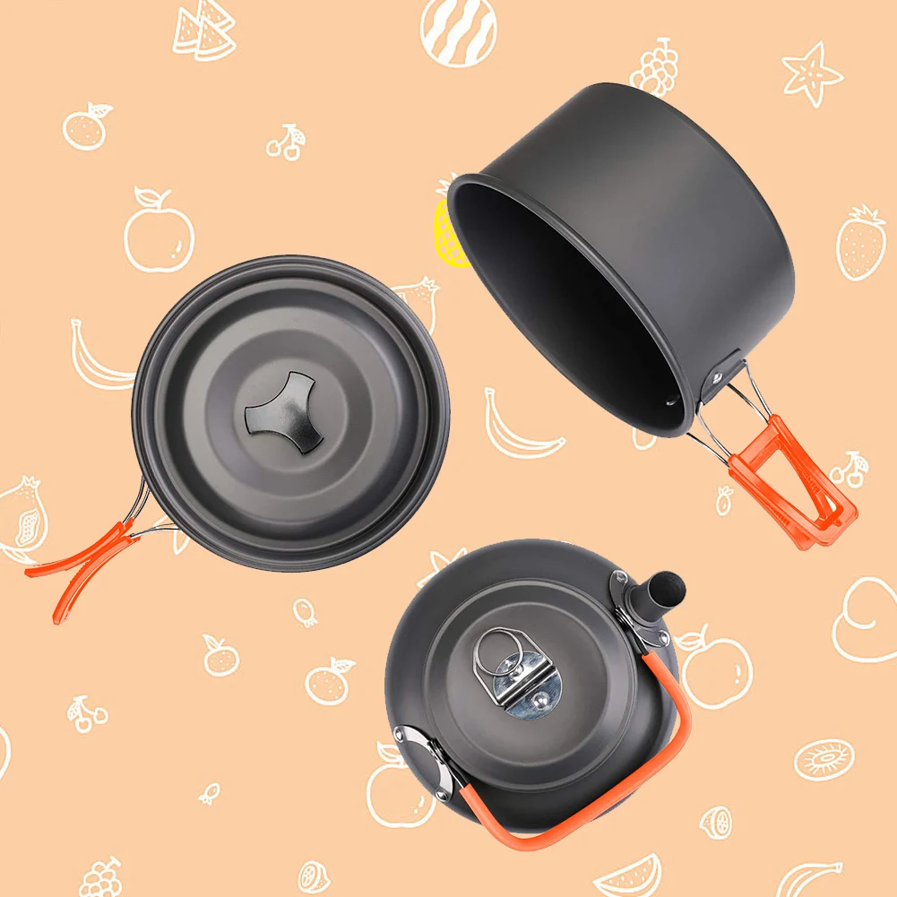 Peralatan Masak Berkemah Ketel - Camping Cooking Set Stainless Steel ulasan dan harga