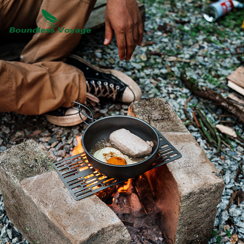 Boundeless Voyage peralatan da - Camping Cooking Set Stainless Steel ulasan dan harga