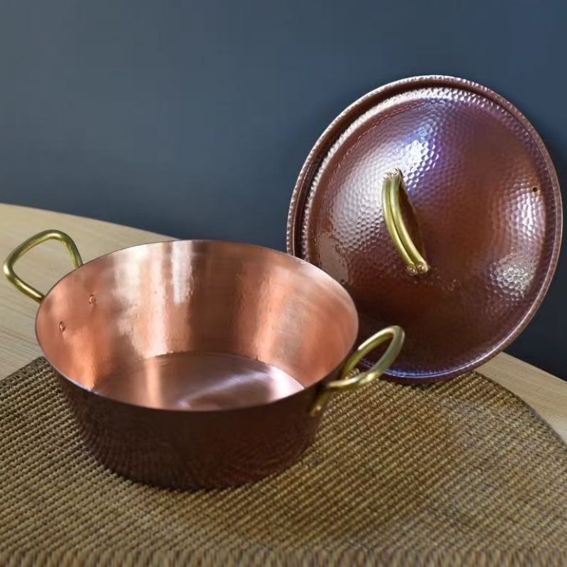 Panci Tembaga Vintage Buatan T - Camping Cooking Pot With Lid ulasan dan harga